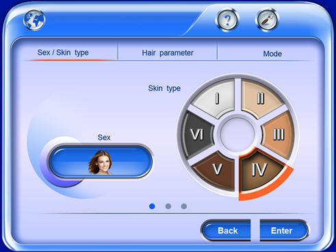 HS-818 diode laser operator interface واجهة مشغل ليزر ديود HS-818