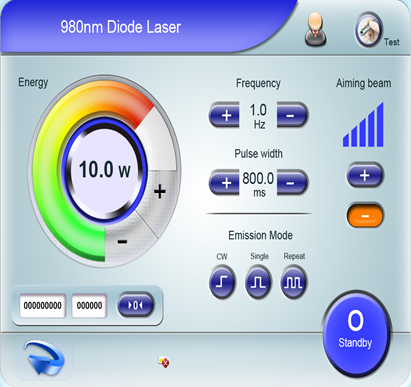 980 نانومتر ليزر ديود الأوعية الدموية